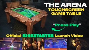 The Arena Game Table: Digital TTRPG Table (Full video, click the link below.) https://www.kickstarter.com/projects/gametheorytables/the-arena-game-table-digital-ttrpg-table?ref=discovery_newest The Future of Gaming - a solid wood game table with a built-in, touch-enabled display, available with a matching dining top! | Creative New Idea Gizmos | Facebook