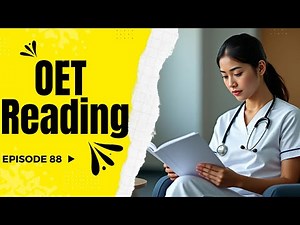 OET Reading Material Dec 31 2024 | Reading Sample Test for Nurses and Doctors | OET Answers Official