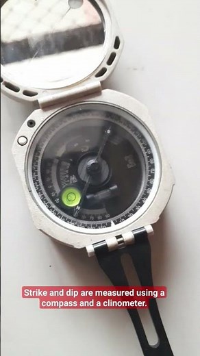 Compass #geology #geologist #dip #strike #navigation #north #measurement #study #field #compass