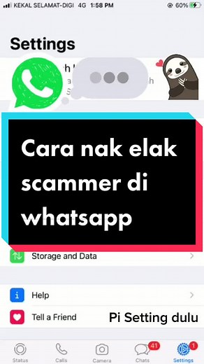 Jom aplly cara nak elak scammer di whatsapp