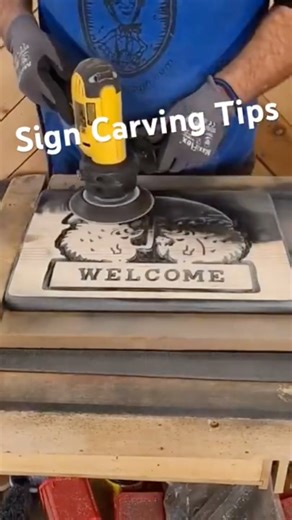 Tons of sign carving supplies at our website makeawoodsign.com. #freehand #woodsigns #routerbit