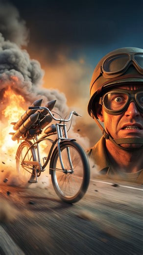 “The Rocket-Powered Bicycle the Military Actually Tested” 🚲🚀 #truestory