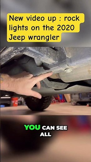 Jeep wrangler rock lights install