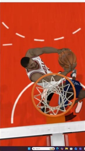 NBA ELITE 11 DERRICK ROSE REVERSE SLAM REAL LIFE VS THE GAME. #Derrickrose #nba #nbaelite11 #hoops