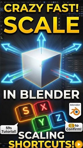 scale tool in blender #3d #model #artist #tutorial