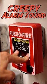 Creepy Sounding Fire Alarm Activation
