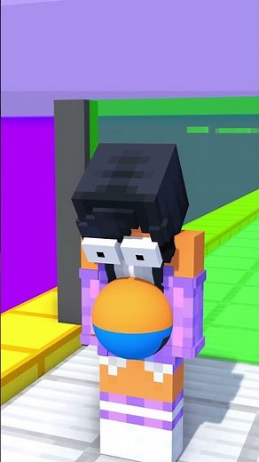 LOVE RUN;DESTINY RUN CHALLENGE WITH CUTE BABY APHMAU AND NOOB GIRL#minecraft #shorts #aphmau
