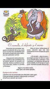 2.8K views · 43 reactions | FÁBULA: “El camello, el elefante y el mono” - Sigue a la sana razón, más que a la vana opinión. #fblifestyle #elefante #camellos #monos | Cuentos Infantiles - Ed. Inicial | Facebook