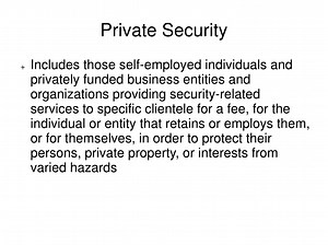 Private Security - SlideServe