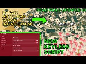 DEAD RAILS NEW SCRIPT UI - BYPASS NEW ANTICHEAT , INFINITE ITEMS SPAWN (OP)