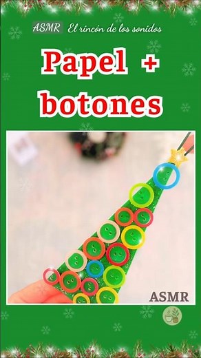 ASMR Sonidos para Navidad 🎄 | Botones + papel