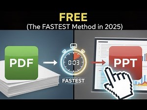 How to Convert PDF to PPTX PowerPoint Online for FREE (The FASTEST Method)