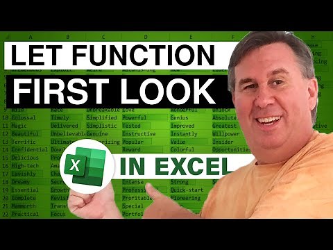 Excel First Look at LET: Reusing Formula Logic in Excel - Episode 2325