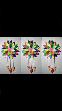 Wall hanging decoration I Papercraft wallhanging#shorts#ytshorts#papercraft#diycraft#kukicraftsalon