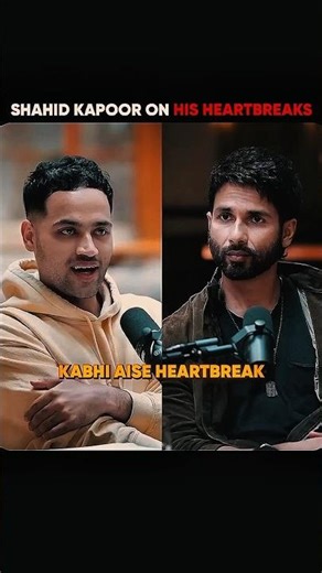 Shahid Kapoor speaks about his Heartbreak💔🥹 #shorts #shahidkapoor #heartbroken