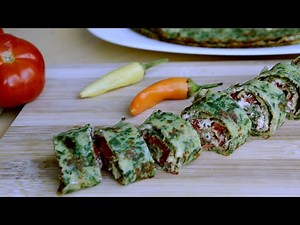 Spinach and Cottage Cheese Crepes