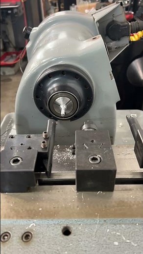 Centroid Acorn CNC gang tool lathe making a bolt