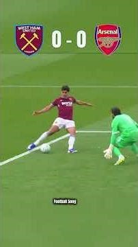 Arsenal vs Westham : Hold your breath until the very last minute.#shorts