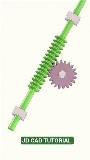 Worm Gear Mechanisms #solidworks #design #mechanic #carcomponent #engineering #shortsfeed