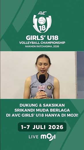 Dukung dan saksikan perjuangan Srikandi Muda Indonesia di AVC Girls' U18 #shorts