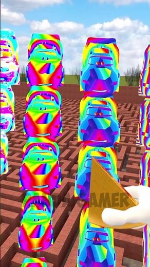 TOO MANY LIGHTNING MCQUEEN CARS JEWELRY RAINBOW MINECRAFT BUTTON BIG MAZE Garry's Mod