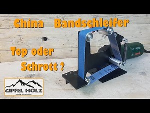 Test: Billiger China-Bandschleifer für den Winkelschleifer
