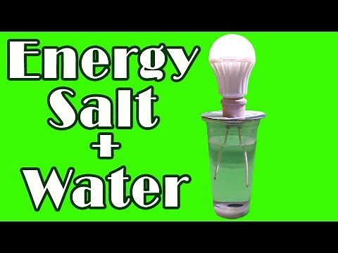 DIY Free energy salt water & magnets with light bulbs | Home experiment science projects