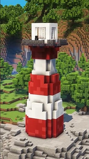 Simple lighthouse build that fits your Minecraft world perfectly..