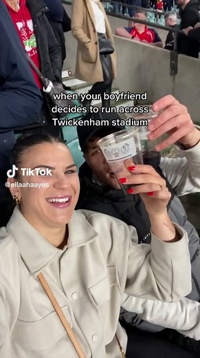 Boyfriend Streaks Across Twickenham Stadium During Japan vs England Rugby World Cup Match