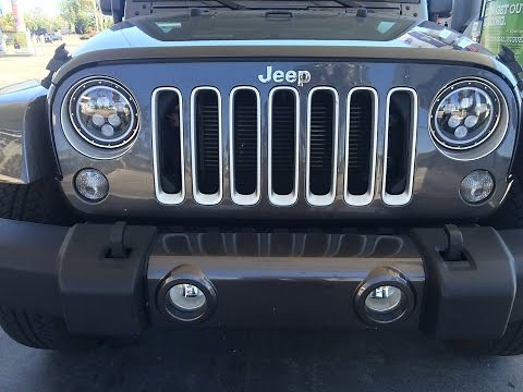 LED Halo Headlight Upgrade on a Jeep JK