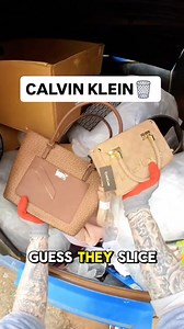 Calvin Klein and destroyed purses in the trash 🗑 #bebe #calvinklein #dumpsterdiving #designer | Dumpster Dive King