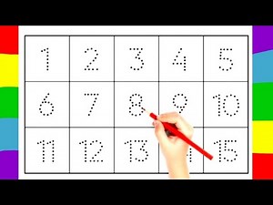 Learn to Trace 1 to 15| Number Tracing for kids and toddlers