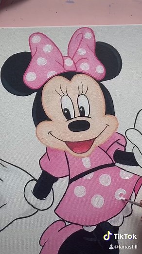 Minnie Mouse Painting - Disney Inspired Artwork