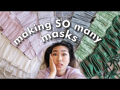 making face masks in quarantine until my hands fall off | JENerationDIY