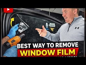 Best Way to Remove Window Tint & Window Film WITHOUT Making a Mess | Pro Tint Removal Method