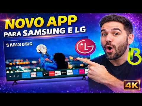 NOVO APP IPTV 2026 PARA SMART TV LG E SAMSUNG 🔥 RÁPIDO E ATUALIZADO