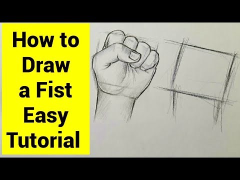 How to draw a Hand/Fist easy step by step for Beginners Hands/Fist drawing tutorial with pencil