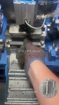 Stainless steel hinge production assembly machine - two-section shaft installation