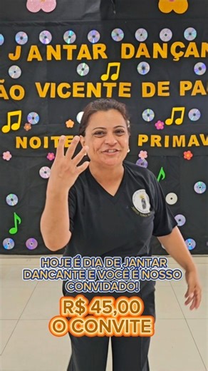 VOCÊ PEDIU A PARÓQUIA ATENDEU: MAIS 60 CONVITES A VENDA PARA O JANTAR DANCANTE HOJE! ✨ É HOJE! – 4º JANTAR DANÇANTE: NOITE DA PRIMAVERA 🌸💃 Prepare-se para viver uma noite inesquecível de boa música, alegria, sabor e confraternização! 🌷 A Paróquia São Vicente de Paulo convida você, sua família e amigos para celebrar a Noite da Primavera em grande estilo! 🎧 Animação: DJ Beringela — garantindo o melhor clima para dançar e se divertir! 🍽️ Cardápio especial: Frango à parmegiana • Batata frita • 