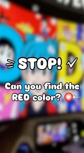 STOP! Find the RED Color 🔴 Kids Learning Game #shorts #quiz #colors