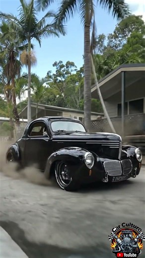 Wicked Black Classic Hot Rod Burnout & Street Cruising!