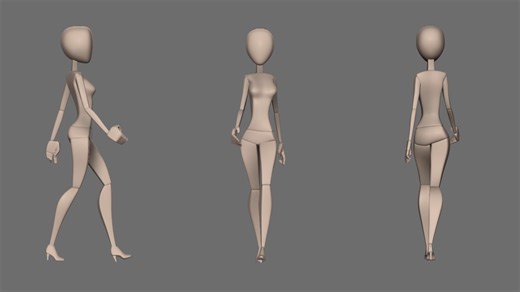 First 3d walk cycle . Feedbacks appreciated !!