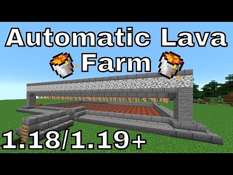 Minecraft Tutorial | Automatic Lava Farm 1.18 | 1.19