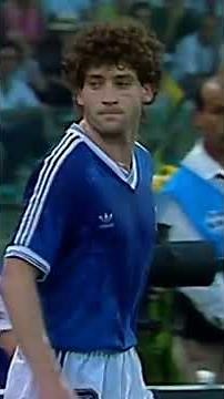 La primera expulsión de la historia de las finales del mundo. Argentina vs Alemania en 1990. #futbol