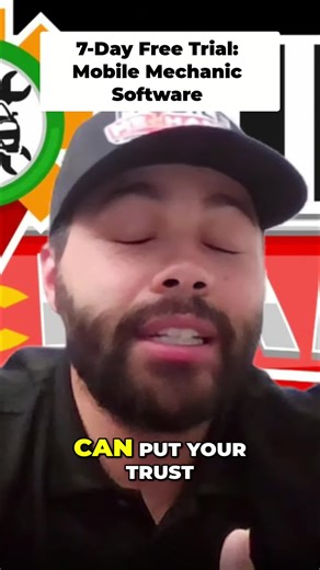 Mobile mechanics, get a 7-day free trial of our software! No card needed. We're here to help you grow and scale your business. Put your trust in us, and we guarantee success if you do your part. #mobilemechanic #automotive #businessgrowth #software #freetrial #mobilemechanichub