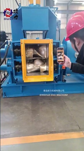 75L rubber kneader machine, rubber internal mixer with the new desigh: four-edge rotor #machine