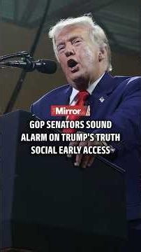 Republicans turning on Trump over Truth Social early access