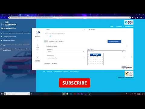 How to fill Car Loan Application of SBI Online?