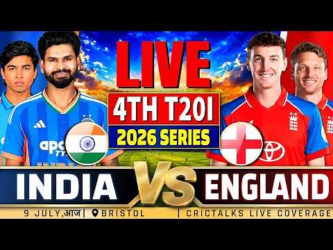 🔴 Live: India Vs England, 4th T20I | 2026 Series | Cricket Match Today Score & Commentary
