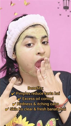 Pimples ke liye best Herbal Multani Face Pack 🌿Oil control + acne calm + clear glow ✨